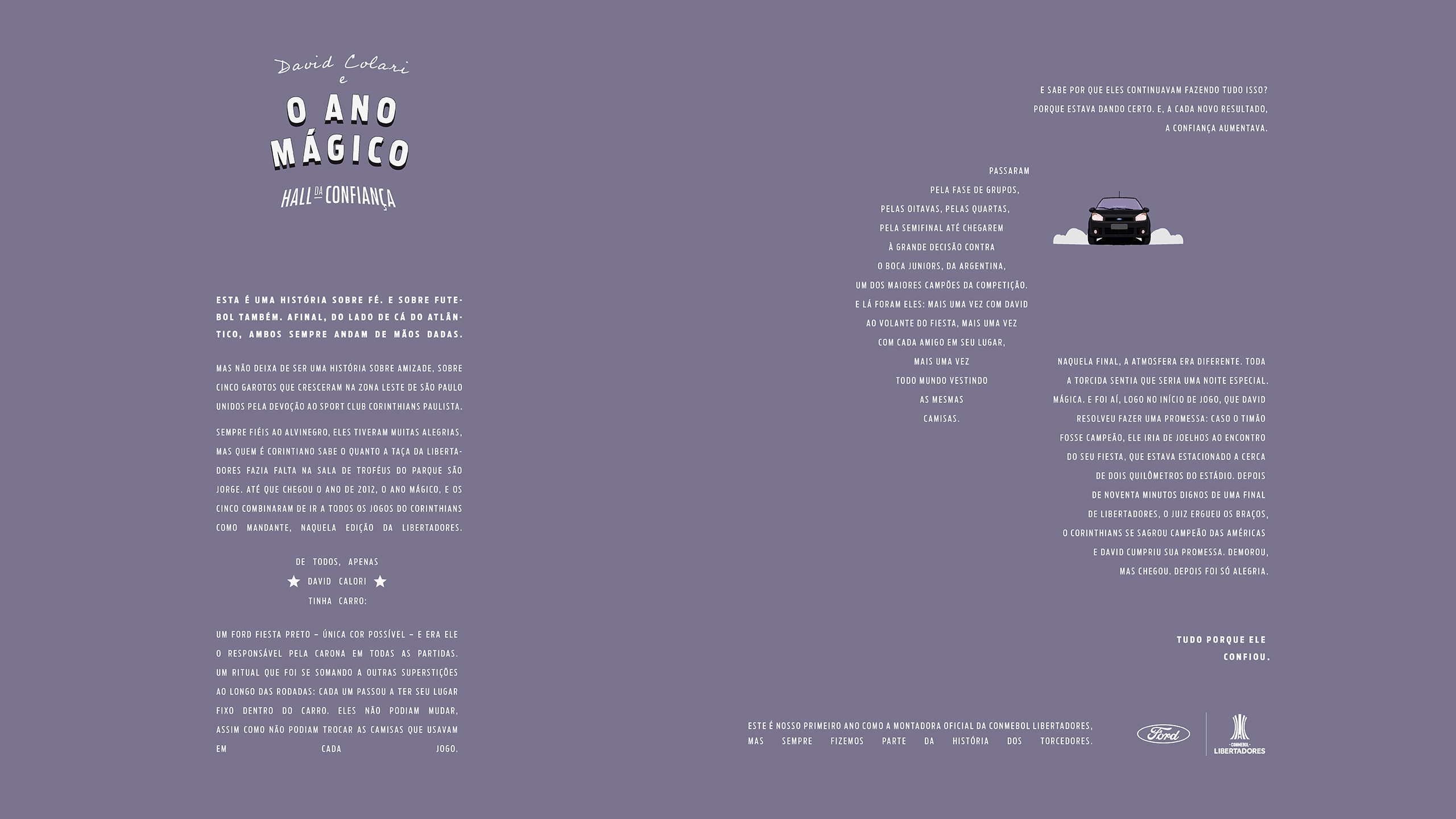 Hall da Confiança - Crônica sobre David