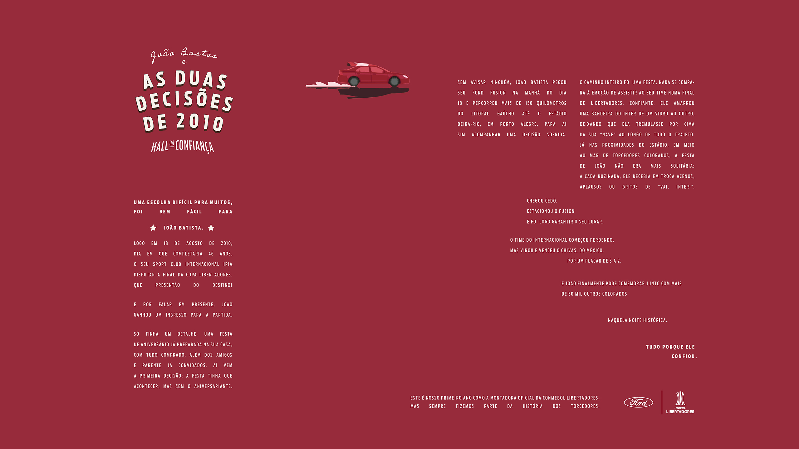 Hall da Confiança - Crônica sobre João